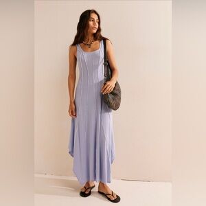 Free People Corrine Lavender Midi Dress